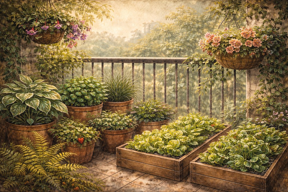 Balkon od południa, wschodu, zachodu, północy — co gdzie posadzić (i czego nie sadzić)