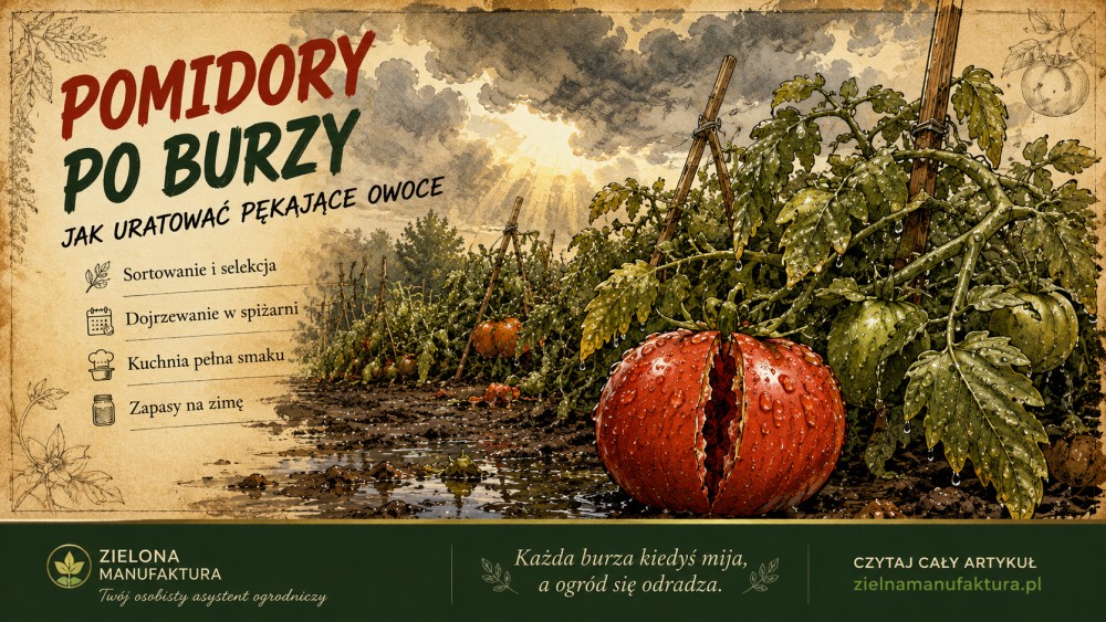 Pomidory po burzy — jak uratować pękające owoce