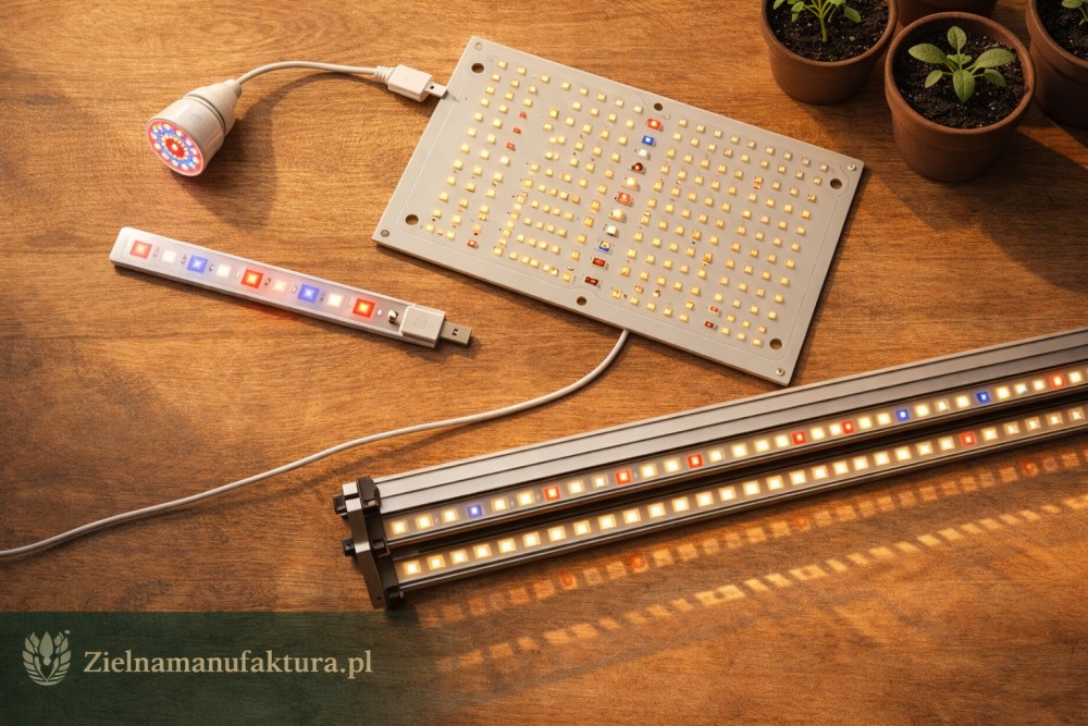 Przewodnik po lampach do growboxa — od żarówki za 30 zł po profesjonalny panel