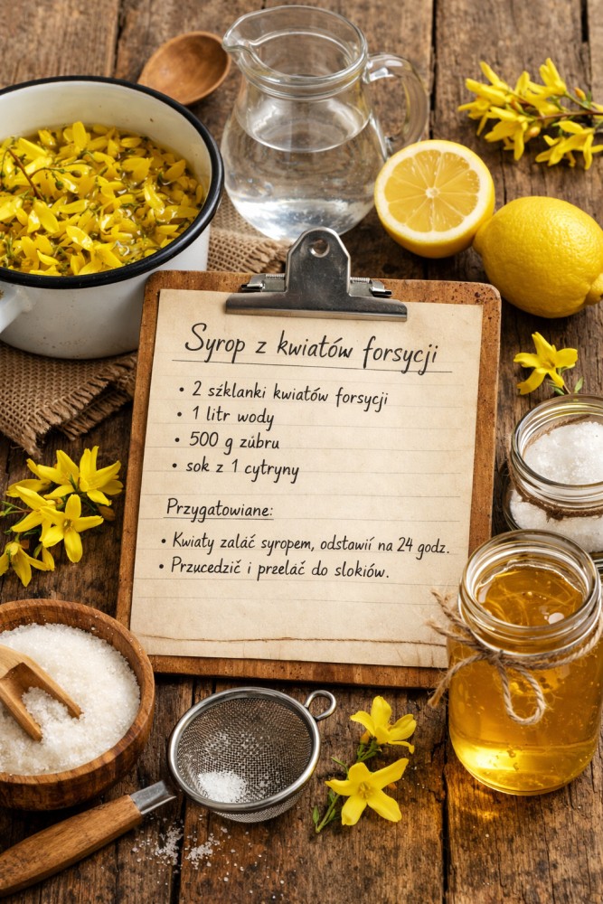 Syrop z kwiatów forsycji
