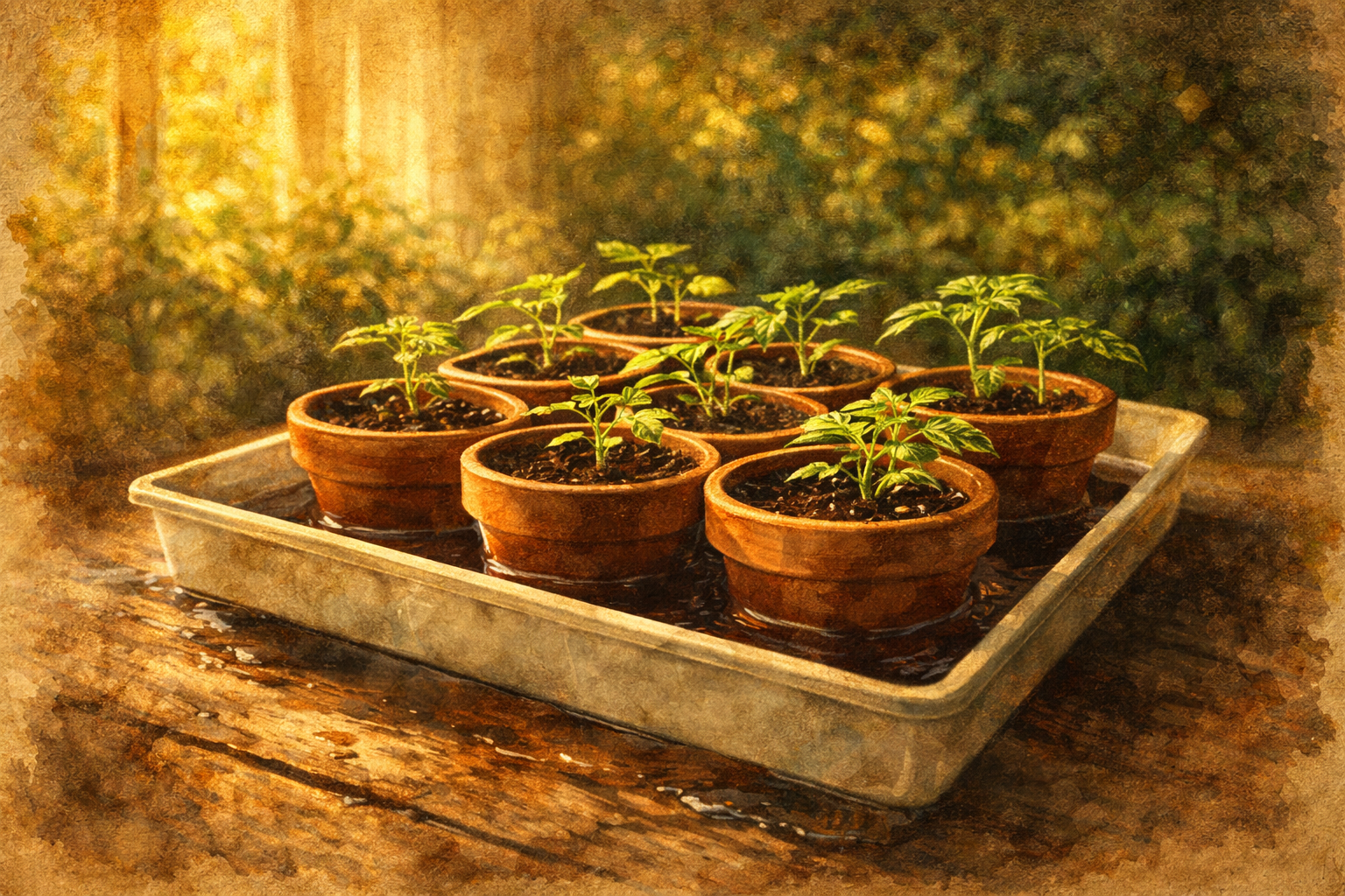 Podlewanie rozsady od dołu — metoda która zmienia wszystko