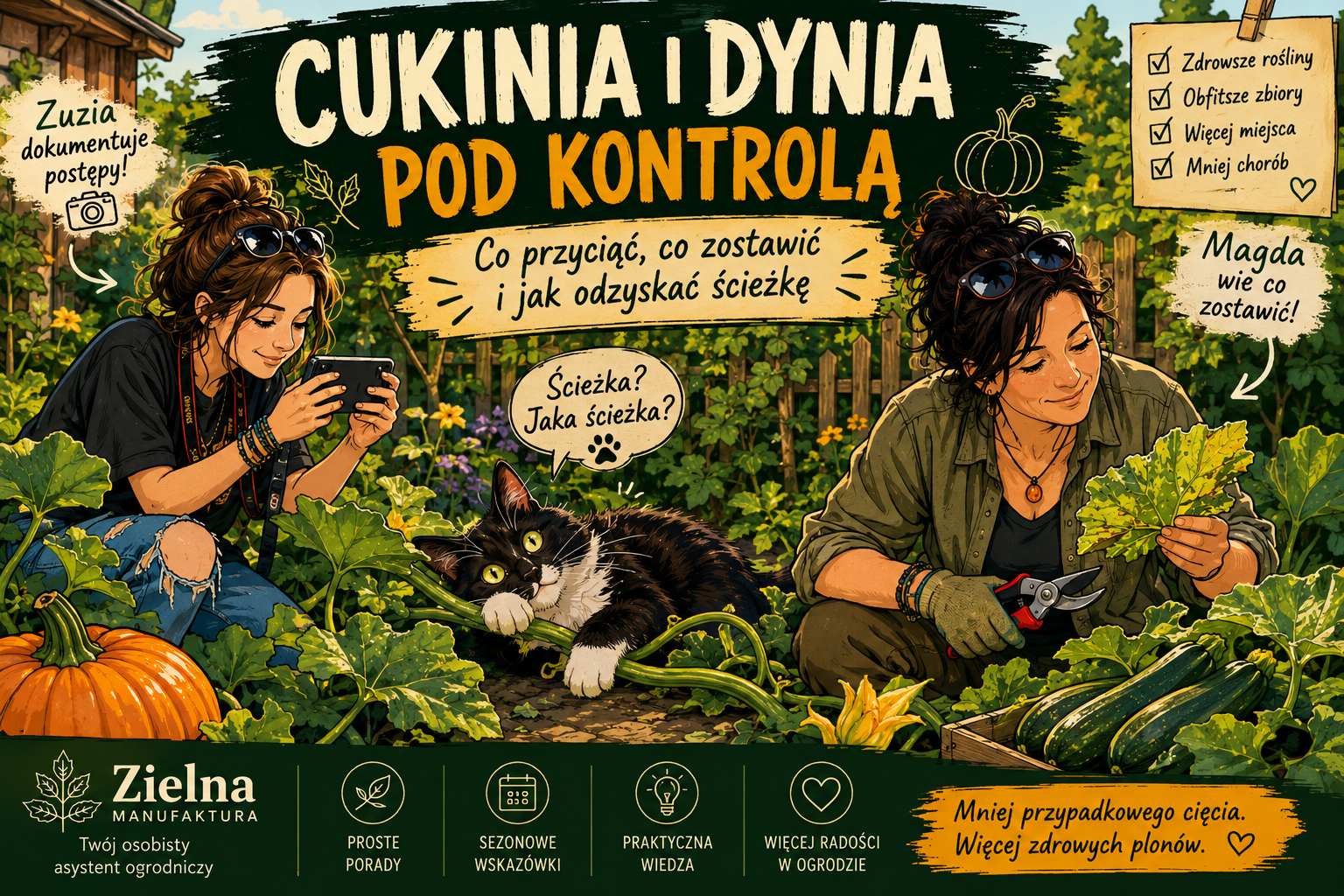 Cukinia i dynia wymknęły się spod kontroli? Oto jak odzyskać ogród